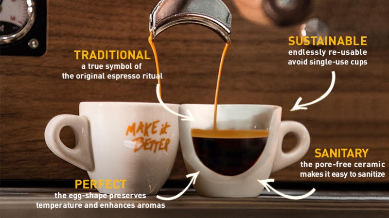 The traditional espresso cup 