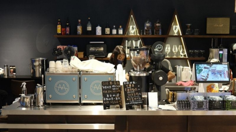 Two custom Mina with the Moonshine Coffee logo