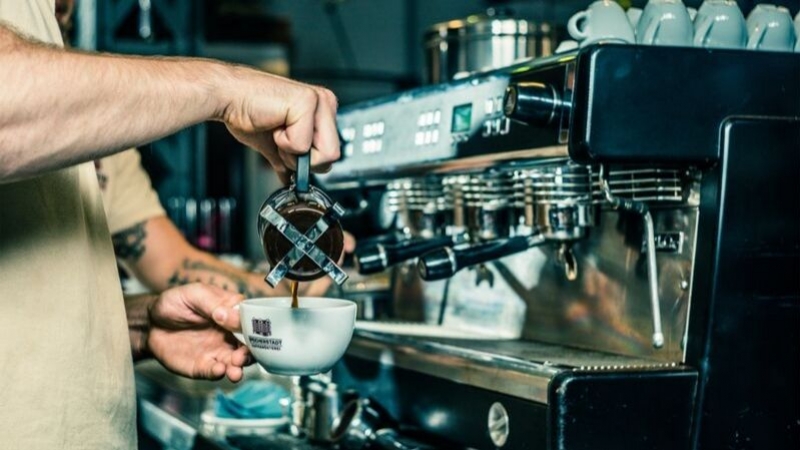 Speicherstadt, roastery and café. in Hamburg